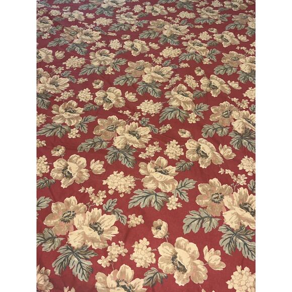 Ralph Lauren Chaps King Comforter & Shams Red ELIZABETH Floral Floral Gold - Picture 3 of 13